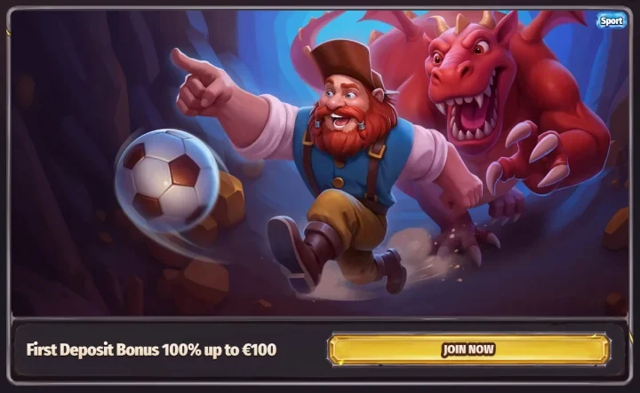 Dragonia Casino – μπόνους αθλητικών στοιχημάτων 100% έως €100 για Ελλάδα